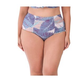 New RAISINS CURVE Leaves Bikini Costa High Waisted Swimsuit Bikini Bottom 20W
